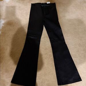J Brand Sleek Black Leather Pants